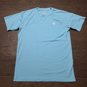 rabbit EZ Tee Perf Trail Mens Small Blue Perforated Running Shirt